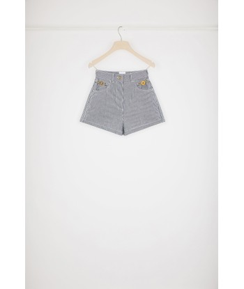 Mini short en denim rayé 2024