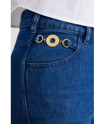 Pantalon évasé en denim bio de pas cher