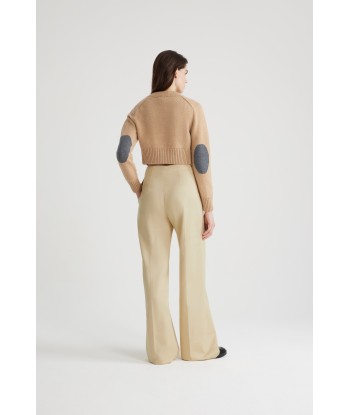 Pantalon iconique en coton bio brillant des détails fins