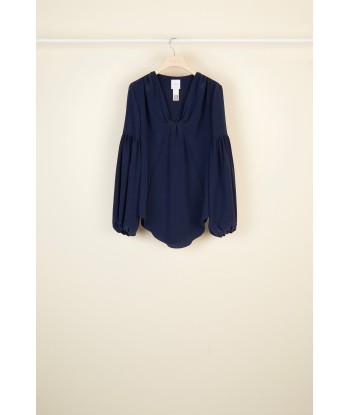 Silk blouse with Bishop sleeves vous aussi creer 