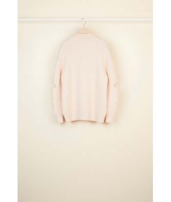 Cut-out Merino wool jumper Pour