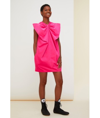 Oversized bow velvet mini dress vente chaude votre 