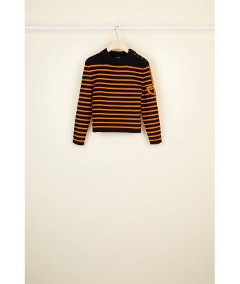 Breton jumper with embroidered logo suggérées chez