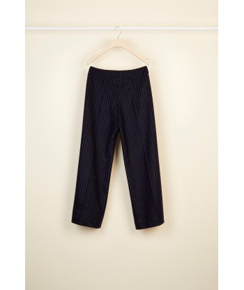 Chalk stripe wool straight leg trousers les ctes