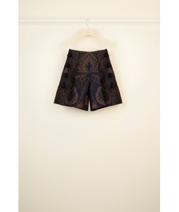 High-waisted virgin wool shorts 2023