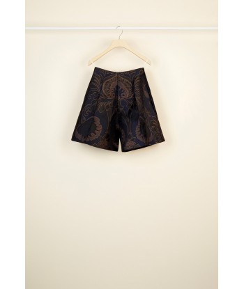 High-waisted virgin wool shorts 2023