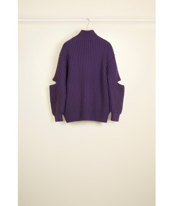 Cut-out Merino wool jumper en linge