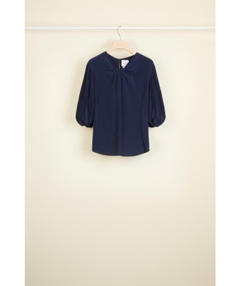 Cut Bow Top - Navy offre 