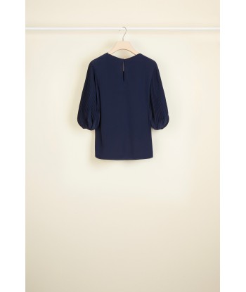 Cut Bow Top - Navy offre 