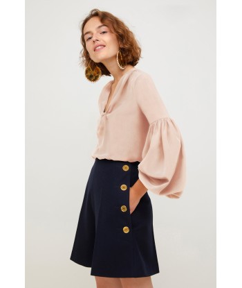 Silk blouse with Bishop sleeves Paris Déstockage Promo