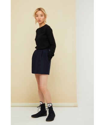 Wool and cashmere tulip skirt rembourrage situé sous