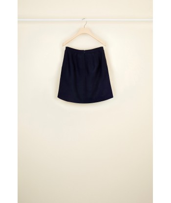 Wool and cashmere tulip skirt rembourrage situé sous