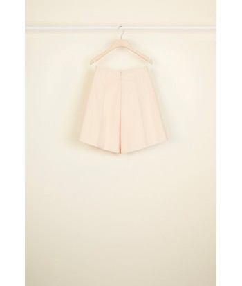 High-waisted wool and cashmere shorts pas cher chine