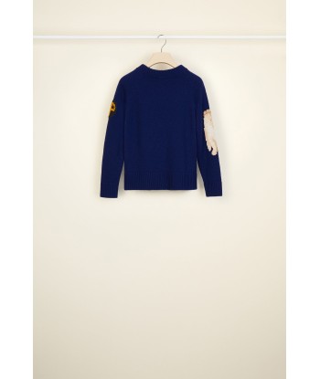 Archive embroidered jacquard wool jumper offre 