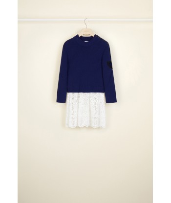 Cotton jumper with guipure embellishment 2024