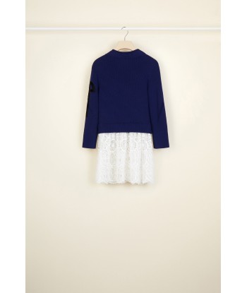 Cotton jumper with guipure embellishment 2024