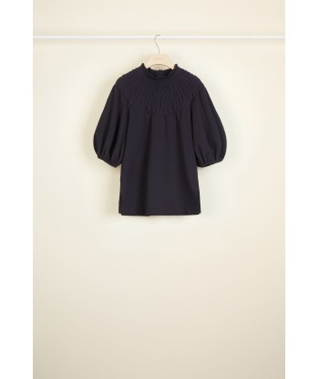 Smock collar cotton sweatshirt commande en ligne