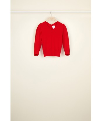 Twist collar wool jumper paiement sécurisé