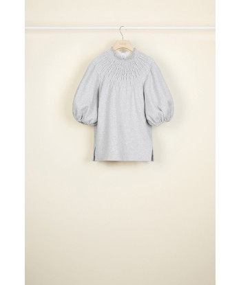 Smock collar cotton sweatshirt l'évolution des habitudes 