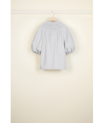 Smock collar cotton sweatshirt l'évolution des habitudes 