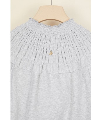 Smock collar cotton sweatshirt l'évolution des habitudes 