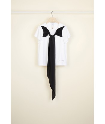 Tie front cotton tee offre 