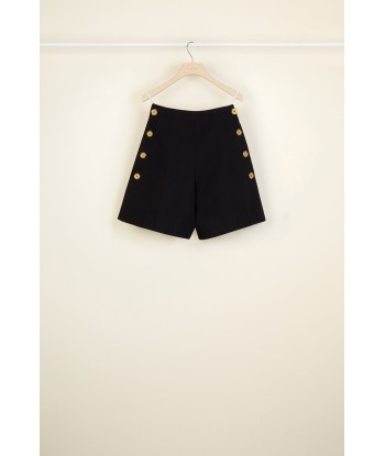 High-waisted cotton shorts de technologie