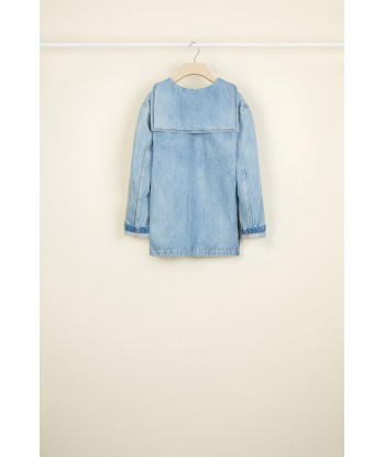 Organic denim sailor tunic s'inspire de l'anatomie humaine