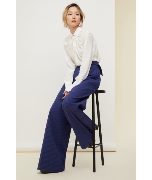 Loose belted seersucker trousers chez Cornerstreet bien 