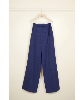 Loose belted seersucker trousers chez Cornerstreet bien 