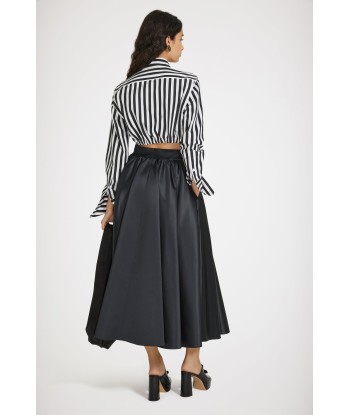 Jupe midi en satin de la marque