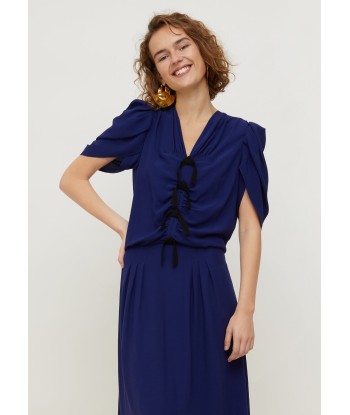 Bow-embellished ruched dress 50-70% off 