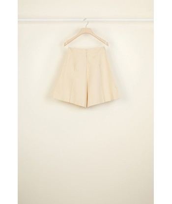 High-waisted cotton shorts À commander