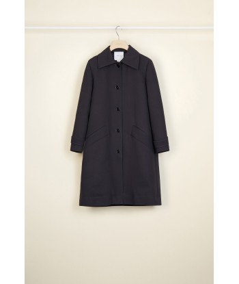 Ruffle hem gabardine coat de la marque