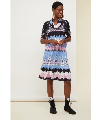 Printed jersey smock dress de votre