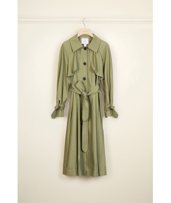 Cotton gabardine trench coat Amélioration de cerveau avec