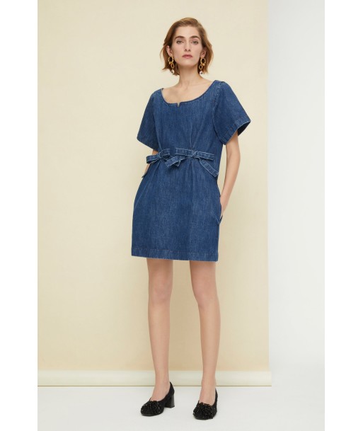 Bow denim minidress offre 