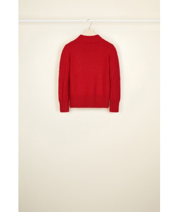 Cropped intarsia logo jumper france