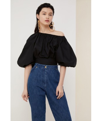 Volume poplin crop top à prix réduit toute l'année