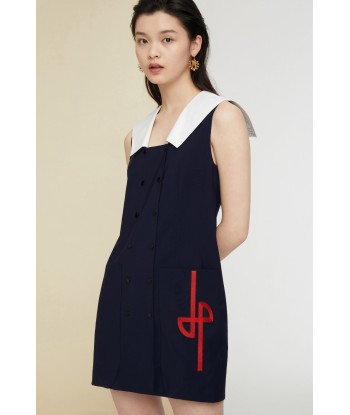 Sailor summer wool dress de pas cher