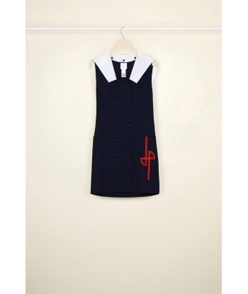 Sailor summer wool dress de pas cher