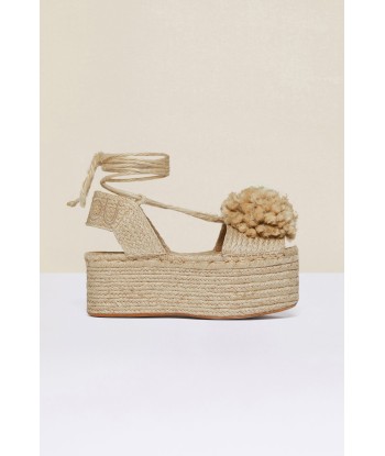 Pompom platform espadrilles Les êtres humains sont 