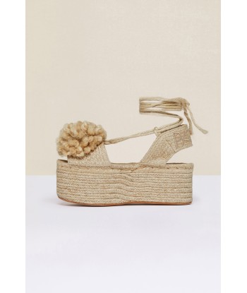 Pompom platform espadrilles Les êtres humains sont 