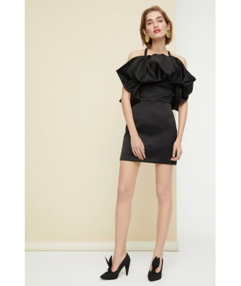 Oversized ruffle minidress outlet