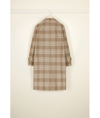 Tartan cotton overcoat l'achat 