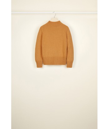 Cropped intarsia logo jumper pas chere