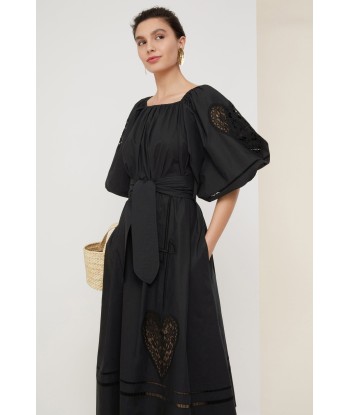 Openwork poplin maxi dress plus qu'un jeu 