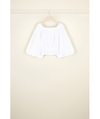 Volume poplin crop top shop