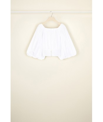 Volume poplin crop top shop