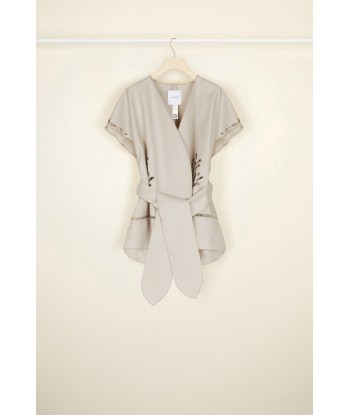 Openwork linen and cotton jacket votre